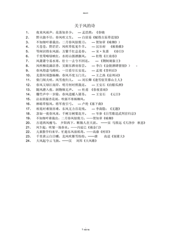 写风的诗句,写风的诗句古诗名句-第1张图片-星梦范文网