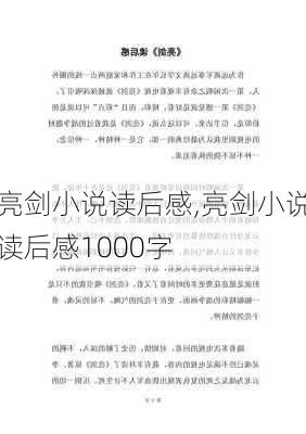 亮剑小说读后感,亮剑小说读后感1000字