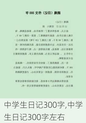 中学生日记300字,中学生日记300字左右-第2张图片-星梦范文网