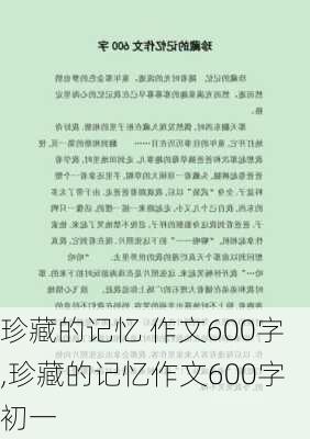 珍藏的记忆 作文600字,珍藏的记忆作文600字初一-第2张图片-星梦范文网