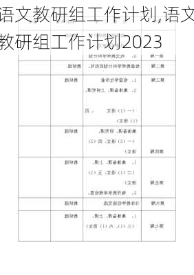 语文教研组工作计划,语文教研组工作计划2023-第2张图片-星梦范文网