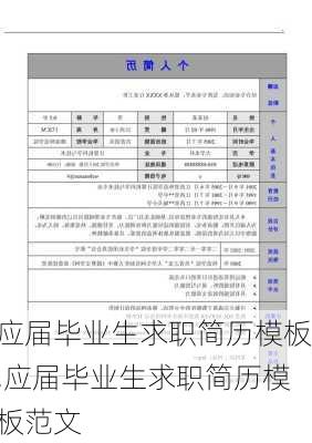 应届毕业生求职简历模板,应届毕业生求职简历模板范文-第2张图片-星梦范文网