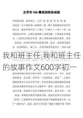 我和班主任,我和班主任的故事作文600字初一-第3张图片-星梦范文网