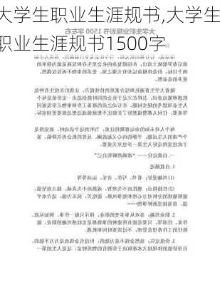 大学生职业生涯规书,大学生职业生涯规书1500字-第3张图片-星梦范文网