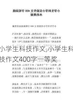 小学生科技作文,小学生科技作文400字一等奖-第2张图片-星梦范文网