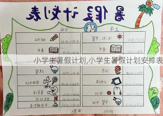 小学生暑假计划,小学生暑假计划安排表-第2张图片-星梦范文网