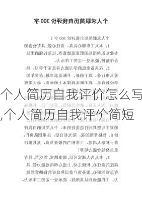 个人简历自我评价怎么写,个人简历自我评价简短-第2张图片-星梦范文网