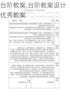 台阶教案,台阶教案设计优秀教案-第1张图片-星梦范文网