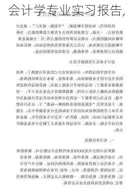 会计学专业实习报告,