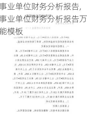 事业单位财务分析报告,事业单位财务分析报告万能模板-第2张图片-星梦范文网