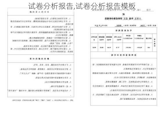 试卷分析报告,试卷分析报告模板-第3张图片-星梦范文网