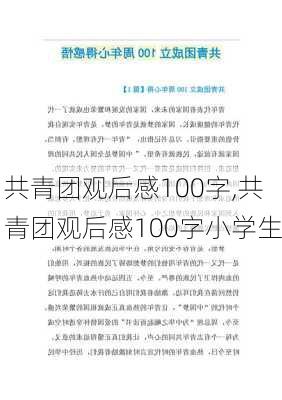 共青团观后感100字,共青团观后感100字小学生-第2张图片-星梦范文网