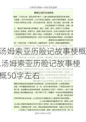 汤姆索亚历险记故事梗概,汤姆索亚历险记故事梗概50字左右-第1张图片-星梦范文网