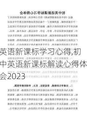 英语新课标学习心得,初中英语新课标解读心得体会2023-第1张图片-星梦范文网