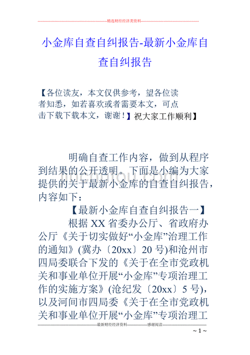 小金库自查自纠报告,小金库自查自纠报告怎么写-第3张图片-星梦范文网