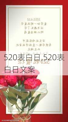 520表白日,520表白日文案-第1张图片-星梦范文网