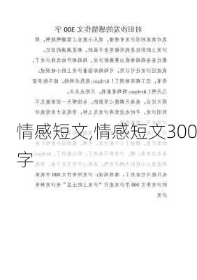 情感短文,情感短文300字-第3张图片-星梦范文网