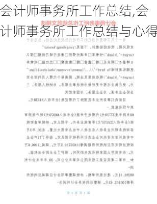 会计师事务所工作总结,会计师事务所工作总结与心得-第1张图片-星梦范文网