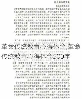 革命传统教育心得体会,革命传统教育心得体会500字-第2张图片-星梦范文网