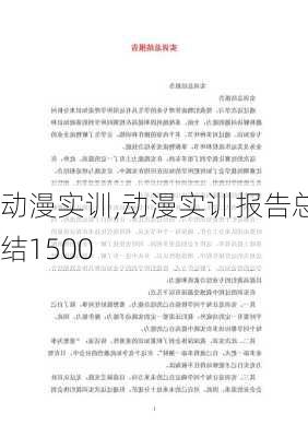 动漫实训,动漫实训报告总结1500-第2张图片-星梦范文网