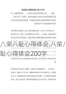 八荣八耻心得体会,八荣八耻心得体会200字-第2张图片-星梦范文网