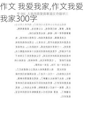 作文 我爱我家,作文我爱我家300字-第2张图片-星梦范文网