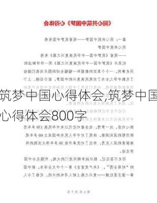 筑梦中国心得体会,筑梦中国心得体会800字-第3张图片-星梦范文网