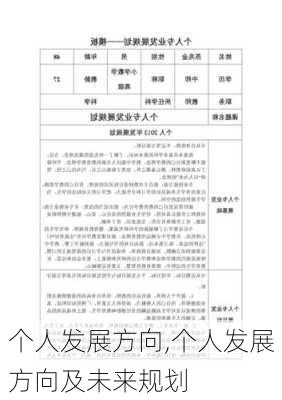 个人发展方向,个人发展方向及未来规划-第2张图片-星梦范文网