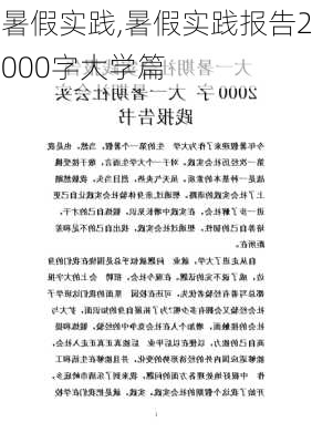 暑假实践,暑假实践报告2000字大学篇-第2张图片-星梦范文网