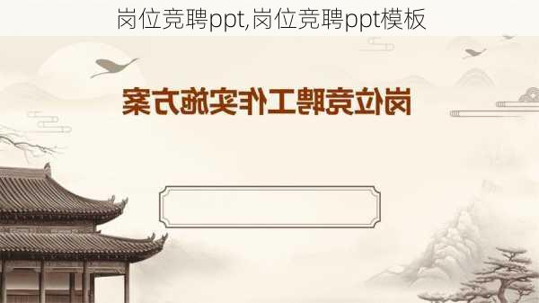 岗位竞聘ppt,岗位竞聘ppt模板