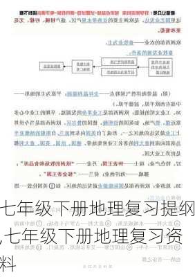 七年级下册地理复习提纲,七年级下册地理复习资料-第3张图片-星梦范文网