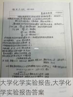 大学化学实验报告,大学化学实验报告答案-第1张图片-星梦范文网