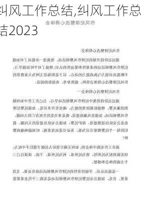 纠风工作总结,纠风工作总结2023