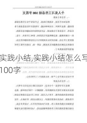 实践小结,实践小结怎么写100字-第3张图片-星梦范文网