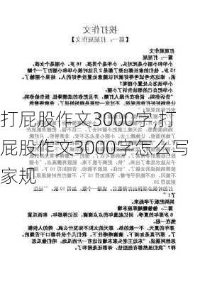 打屁股作文3000字,打屁股作文3000字怎么写家规-第3张图片-星梦范文网