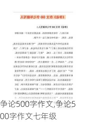 争论500字作文,争论500字作文七年级-第2张图片-星梦范文网