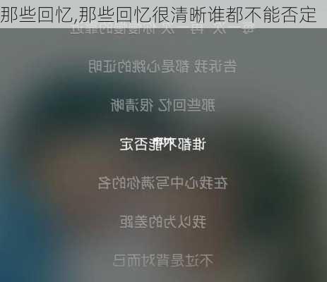 那些回忆,那些回忆很清晰谁都不能否定-第2张图片-星梦范文网