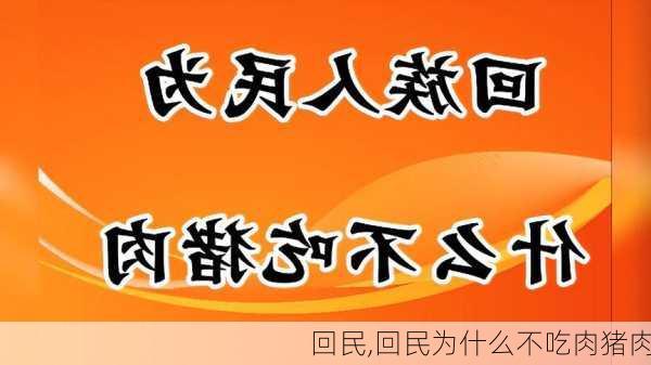 回民,回民为什么不吃肉猪肉-第3张图片-星梦范文网