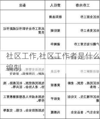 社区工作,社区工作者是什么编制-第2张图片-星梦范文网