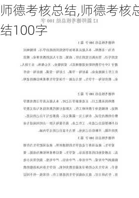 师德考核总结,师德考核总结100字-第1张图片-星梦范文网