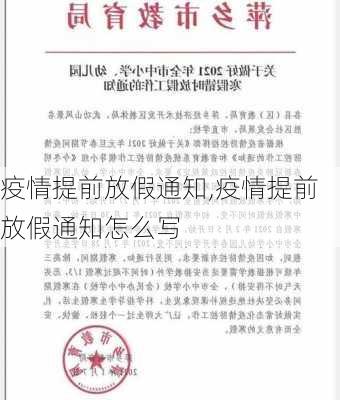 疫情提前放假通知,疫情提前放假通知怎么写-第3张图片-星梦范文网