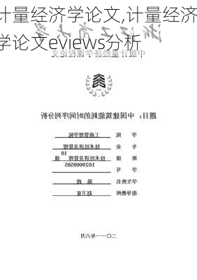 计量经济学论文,计量经济学论文eviews分析-第3张图片-星梦范文网