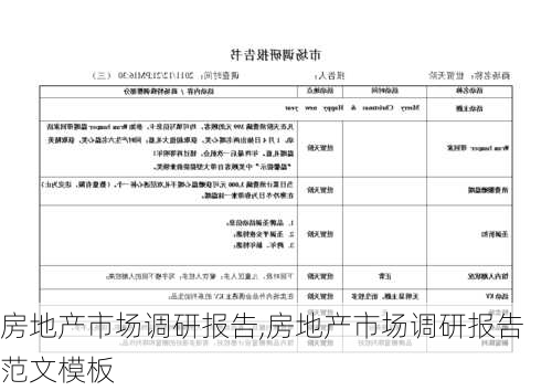 房地产市场调研报告,房地产市场调研报告范文模板-第2张图片-星梦范文网