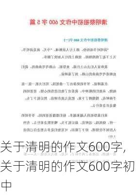 关于清明的作文600字,关于清明的作文600字初中-第3张图片-星梦范文网