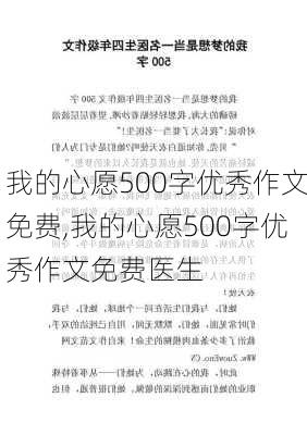 我的心愿500字优秀作文免费,我的心愿500字优秀作文免费医生-第3张图片-星梦范文网