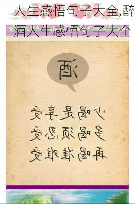 人生感悟句子大全,醉酒人生感悟句子大全