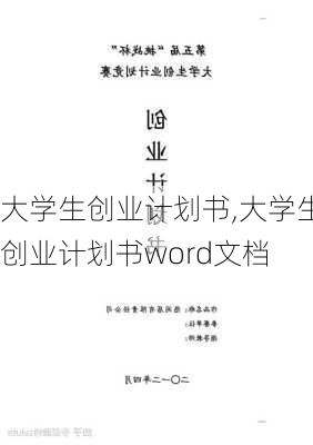 大学生创业计划书,大学生创业计划书word文档-第2张图片-星梦范文网