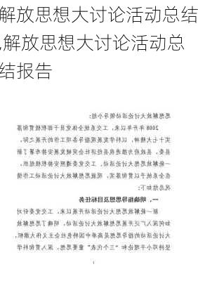 解放思想大讨论活动总结,解放思想大讨论活动总结报告-第2张图片-星梦范文网