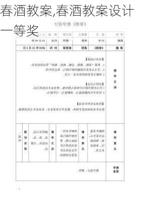 春酒教案,春酒教案设计一等奖-第2张图片-星梦范文网