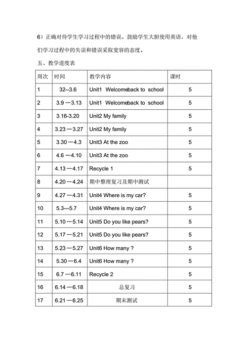 小学三年级英语下册教学计划,小学三年级英语下册教学计划人教版-第2张图片-星梦范文网